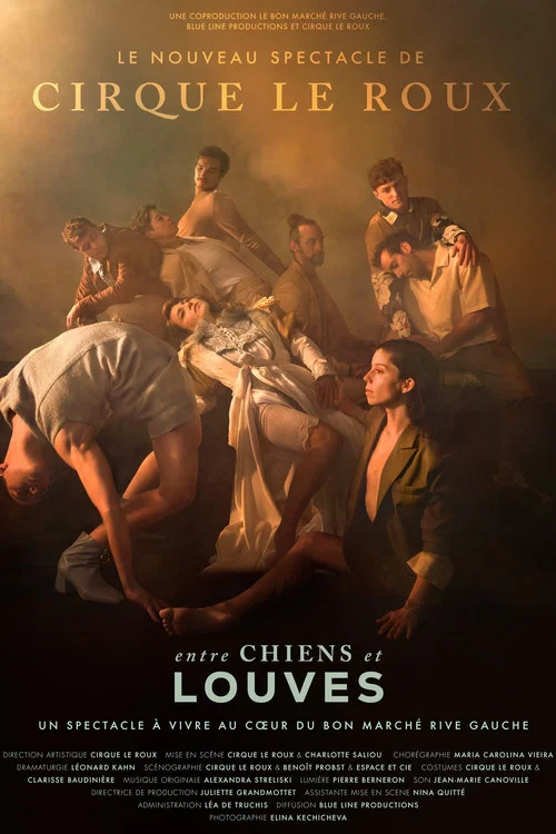 Entre chiens et louves par le Cirque Le Roux au Bon Marché Rive Gauche