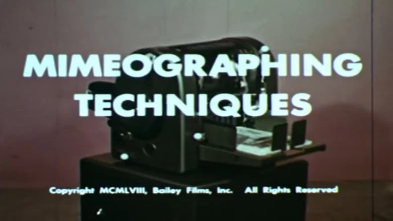 Mimeographing Techniques screenshot 1