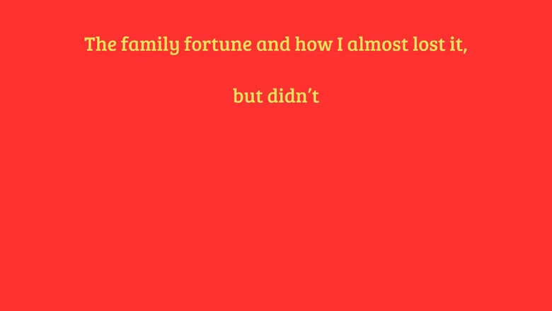 Dodecahedron of Luck: The family fortune and how I almost lost it, but didn't screenshot 1